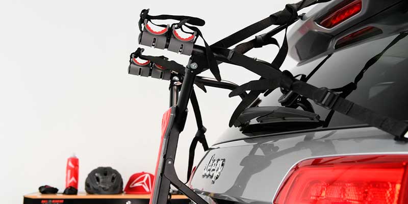 Allen Sports Ultra Compact Trunk Mounted Bike Rack in the use - Bestadvisor