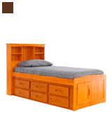 Discovery World Furniture 2120-2193 Bookcase Captains Bed