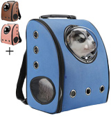 Texsens Traveler Bubble Backpack Pet Carriers for Cats and Dogs