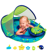 SwimWays Interactive Toys Inflatable with Canopy Baby Float