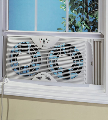 Holmes HAWF2043 Dual Blade Window fan with One Touch Thermostat - Bestadvisor