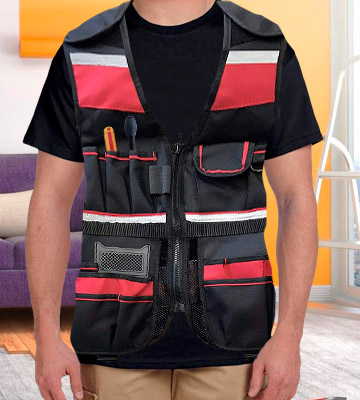 Duratool Tool Vest Durable Lightweight with Multiple Pockets for Carpenters Electrician Construction for Men and Women Small to XL - Bestadvisor
