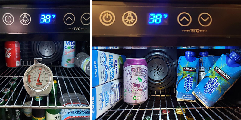 Euhomy BR-115 Beverage Refrigerator and Cooler in the use - Bestadvisor