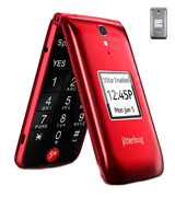 Jitterbug 4043SJ6RED Flip Easy-to-use Cell Phone