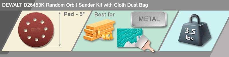 Detailed review of DEWALT D26453K Random Orbit Sander Kit with Cloth Dust Bag - Bestadvisor