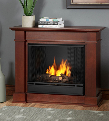 Real Flame Devin Indoor Gel Fireplace in Dark Espresso - Bestadvisor