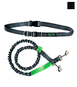 Mighty Paw Hands Free Grey/Lime - 36 inch Bungee