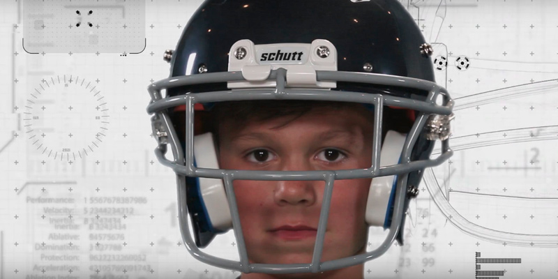 Schutt Sports 798004 Youth Recruit Hybrid Football Helmet in the use - Bestadvisor