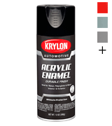 Krylon Acrylic Automotive Enamel, Gloss, Black, 12 oz. (KA8601007)