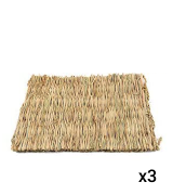 Hamiledyi Grass Woven Mat for Bunny Bedding