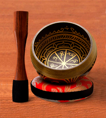 Silent Mind Antique Design Dual Surface Mallet Tibetan Singing Bowl Set - Bestadvisor