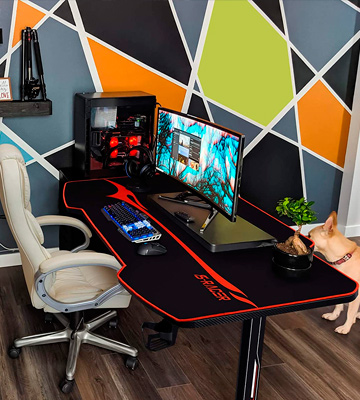 Homall 55 Inch T Shaped Gaming Desk - Bestadvisor