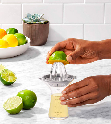 OXO Good Grips SteeL Small Citrus Juicer with Built-In Measuring Cup and Strainer - Bestadvisor