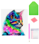 AIRDEA Cute Cat DIY 5D Diamond Painting Kit
