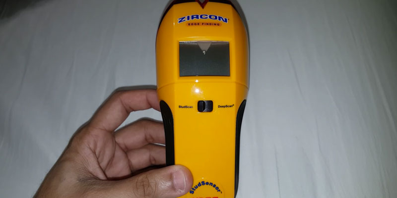 Zircon e50 Edge Finding Stud Finder with Live AC WireWarning Detection in the use - Bestadvisor