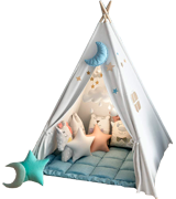 wilwolfer Foldable Teepee Tent for Kids