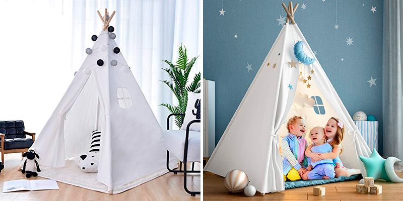 Review of wilwolfer Foldable Teepee Tent for Kids