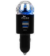 Pure Car Air Purifier 3in1 Premium Stainless Steel HEPA Filter Ionizer