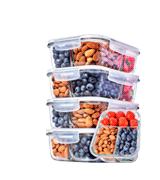 Prep Naturals _Bento Box Glass Meal Prep Containers