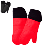 HOMWE Oven Mitt 1 Pair - Oven Mitts with Quilted Liner