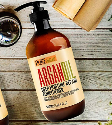 Pure Nature Lux Spa Argan Oil Moroccan Argan Oil Conditioner SLS Sulfate Free Organic - Best Hair Conditioner for Damaged, Dry, Curly or Frizzy Hair - Bestadvisor