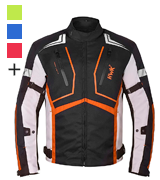 HWK Dualsport Enduro Motocross Jacket For Men Textile Motorbike