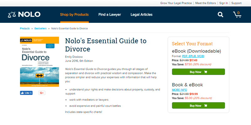 Review of NOLO Essential Guide to Divorce