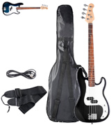 Goplus Full Size 4 String with Strap Electric Bass Guitar