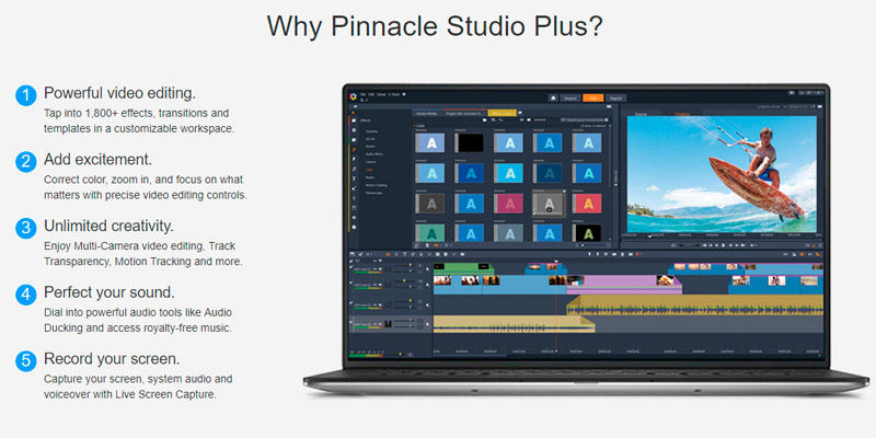 Pinnacle Studio 21 Plus Video editing and Live Screen Capture in the use - Bestadvisor