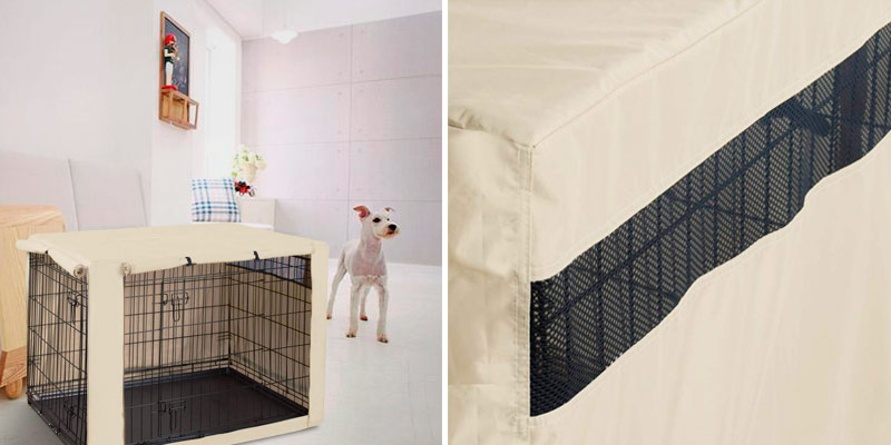 Review of HiCaptain Double Door Dog Crate Cover
