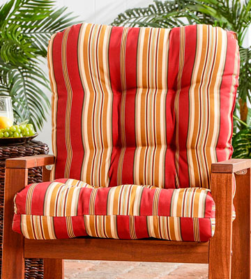 Greendale Home Fashions 4808-Roma Stripe Outdoor Seat/Back Chair Cushion - Bestadvisor