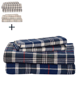 Stone & Beam Rustic 100% Cotton Plaid Flannel Bed Sheet Set