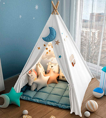 wilwolfer Foldable Teepee Tent for Kids - Bestadvisor