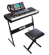 RockJam RJ561 Electronic Keyboard SuperKit with Stand, Stool, Headphones & Power Supply