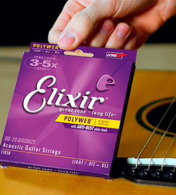 Elixir 80/20 Bronze POLYWEB Coating Acoustic Guitar Strings - Bestadvisor
