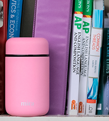 MIRA Brands Lunch Thermos, 13.5 Oz, Rose Pink Vacuum Insulated Stainless Steel - Bestadvisor