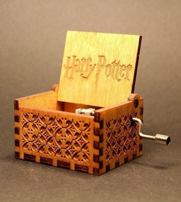 Crafts Ninja Hedwig Theme Harry Potter Hand Engraved Wooden Music Box - Bestadvisor
