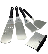 Rivexy BBQ Metal Spatula Set For Grill Griddle