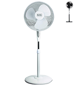 Black & Decker BFSR16W White 16 Stand Fan with Remote