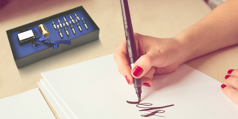 Review of Plotube Wooden Pen Calligraphy Set Dip Wood Pen Gift Writing Case
