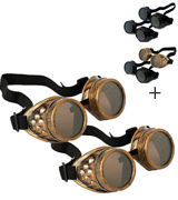 T&B Cosplay Vintage Steampunk Goggles Glasses