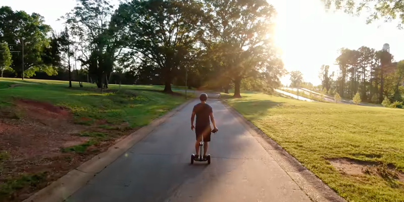 Segway Ninebot S Smart Self-Balancing Electric Scooter with LED Light in the use - Bestadvisor