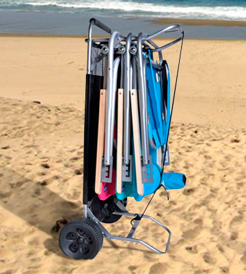 BeachMall Beach Cart with Folding Table - Bestadvisor