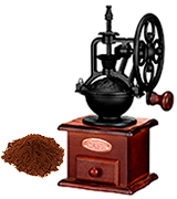 IMAVO Vintage Style Wooden Manual Coffee Grinder