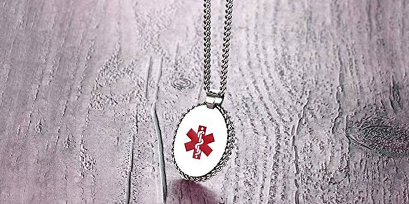 Review of VNOX PN-674 Free Engraving Stainless Steel Medical Alert ID Pendant Necklace