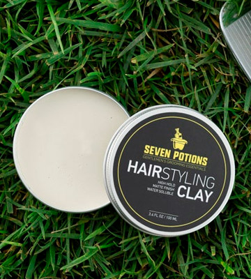 SEVEN POTIONS Matte Finish High Hold Organic Hair Styling Clay - Bestadvisor