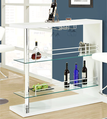 Coaster Home Furnishings Table with Two Glass Shelves - Bestadvisor