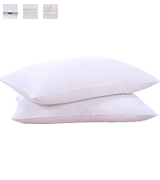 puredown Natural Goose Down Feather White Pillow Inserts