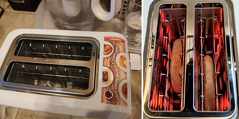 Cuisinart CPT-122 2-Slice Compact Plastic Toaster in the use - Bestadvisor