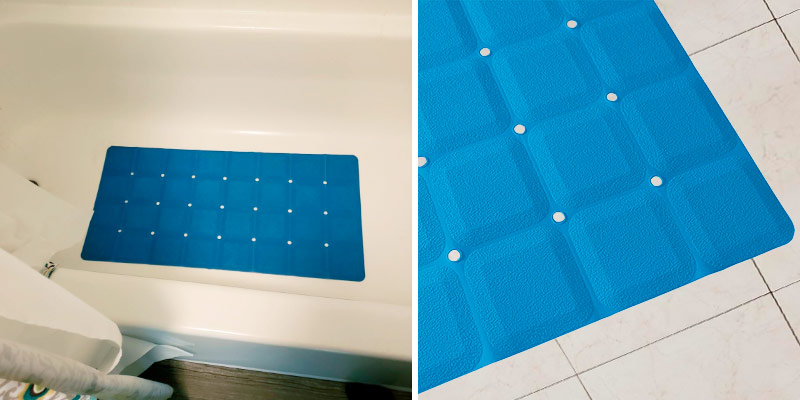 Review of Sultan's Linens 28x 14 Foldable Non Slip Rubber Bath Mat